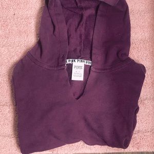 PINK XS PULLOVER HOODIE.